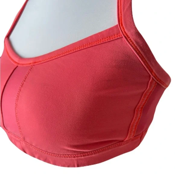 Lululemon Coral Neon Orange Sports Bra SZ 2 - Picture 2 of 5
